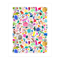 Abstract Colourful Marks Scribbles (Print Only)