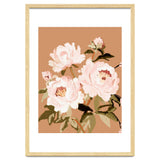 Blush Peony Painting, Floral Wall Art, Neutral Flower Print, Peony Art thumbnail