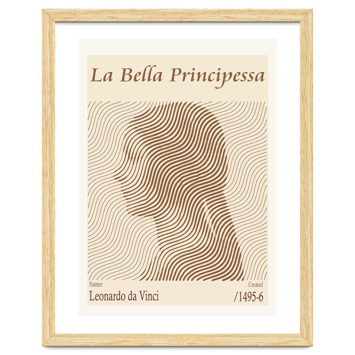 La Bella Principessa – Leonardo Da Vinci (1495 6)