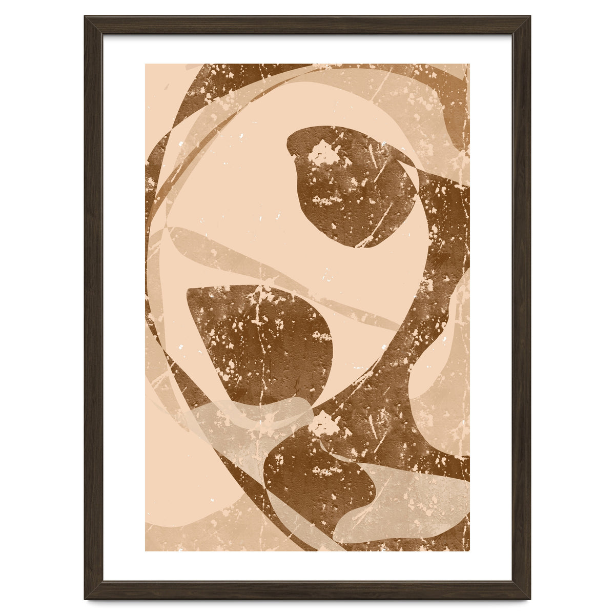 Abstract Brown Scratch