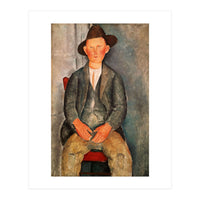 Amadeo Modigliani / 'The Young Farmer', 1918, Oil on canvas. (Print Only)