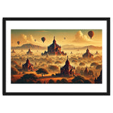 Vintage Bagan Poster, Myanmar thumbnail