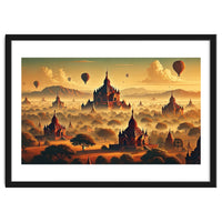 Vintage Bagan Poster, Myanmar
