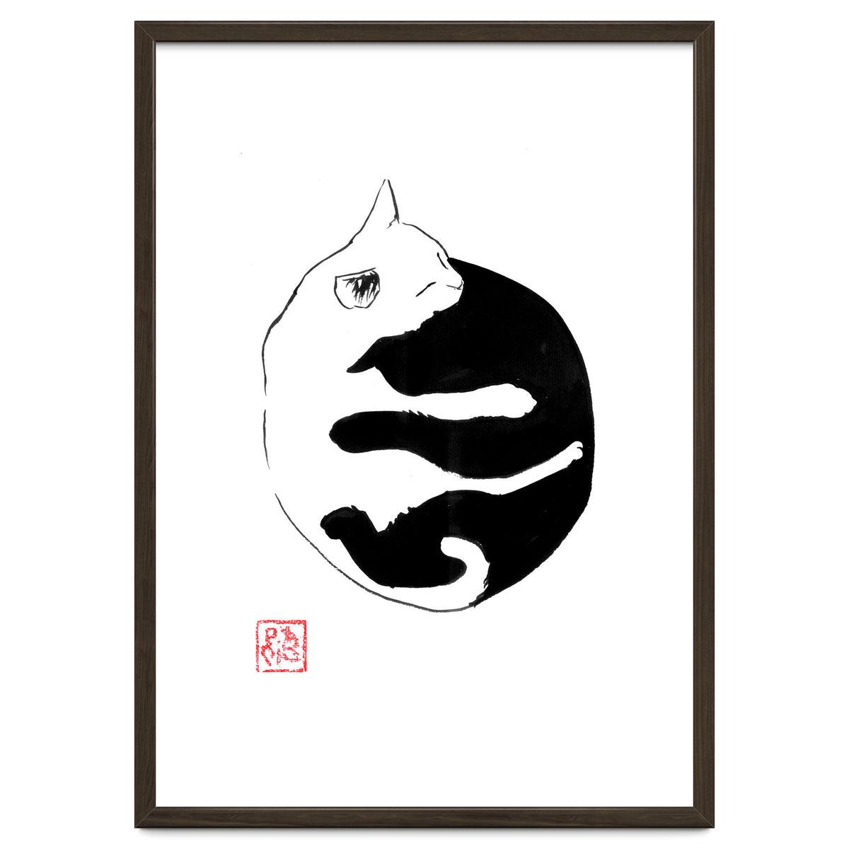 Ying yang Cat