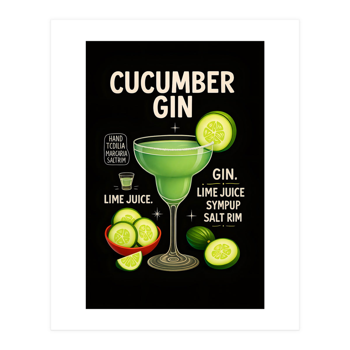 Cucumber Gin (Print Only)