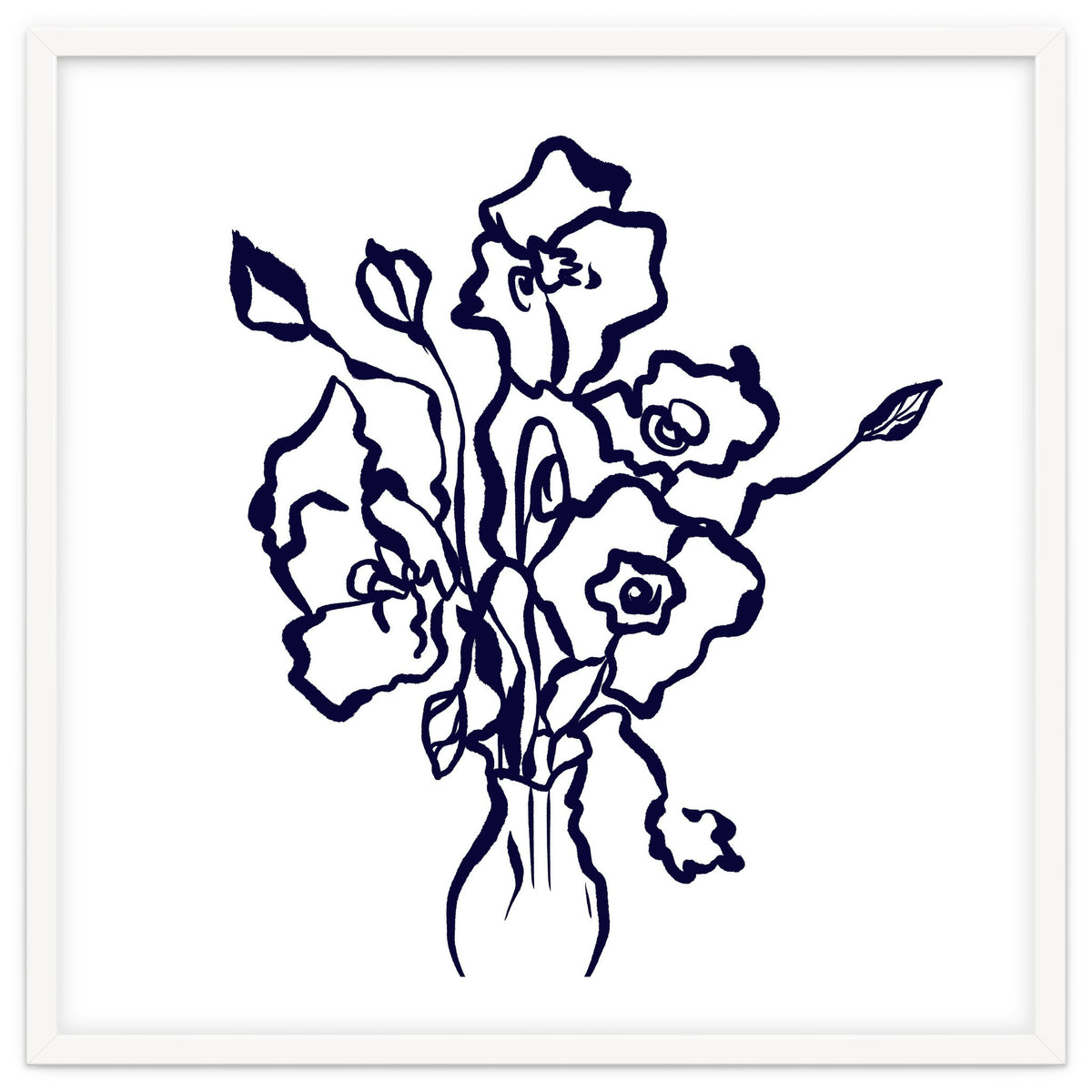 flowers line art