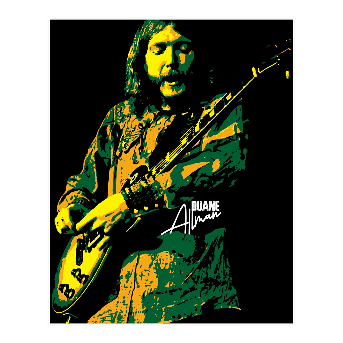 Duane Allman American Rock and Blues Guitarist (Print Only)