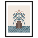 Earthy Modern Vase with Florals thumbnail