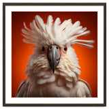 Close Up Portrait Of A White Cockatoo Parrot thumbnail