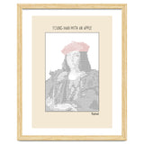 Young Man with an Apple (1505) – Raphael (ascii art) thumbnail
