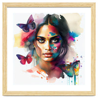 Butterfly Bloom Hindu Portrait