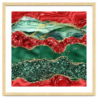 Christmas Glitter Agate Texture 05