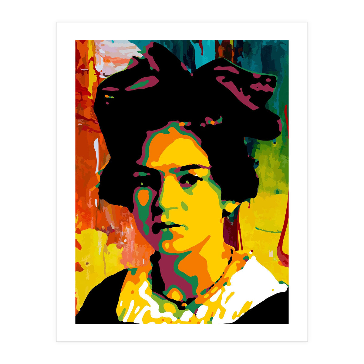 Frida Kahlo Abstract Art (Print Only)