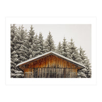 Shed with snow (Print Only)