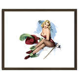 Pinup Sexy Girl Posing In Zorro Costume thumbnail