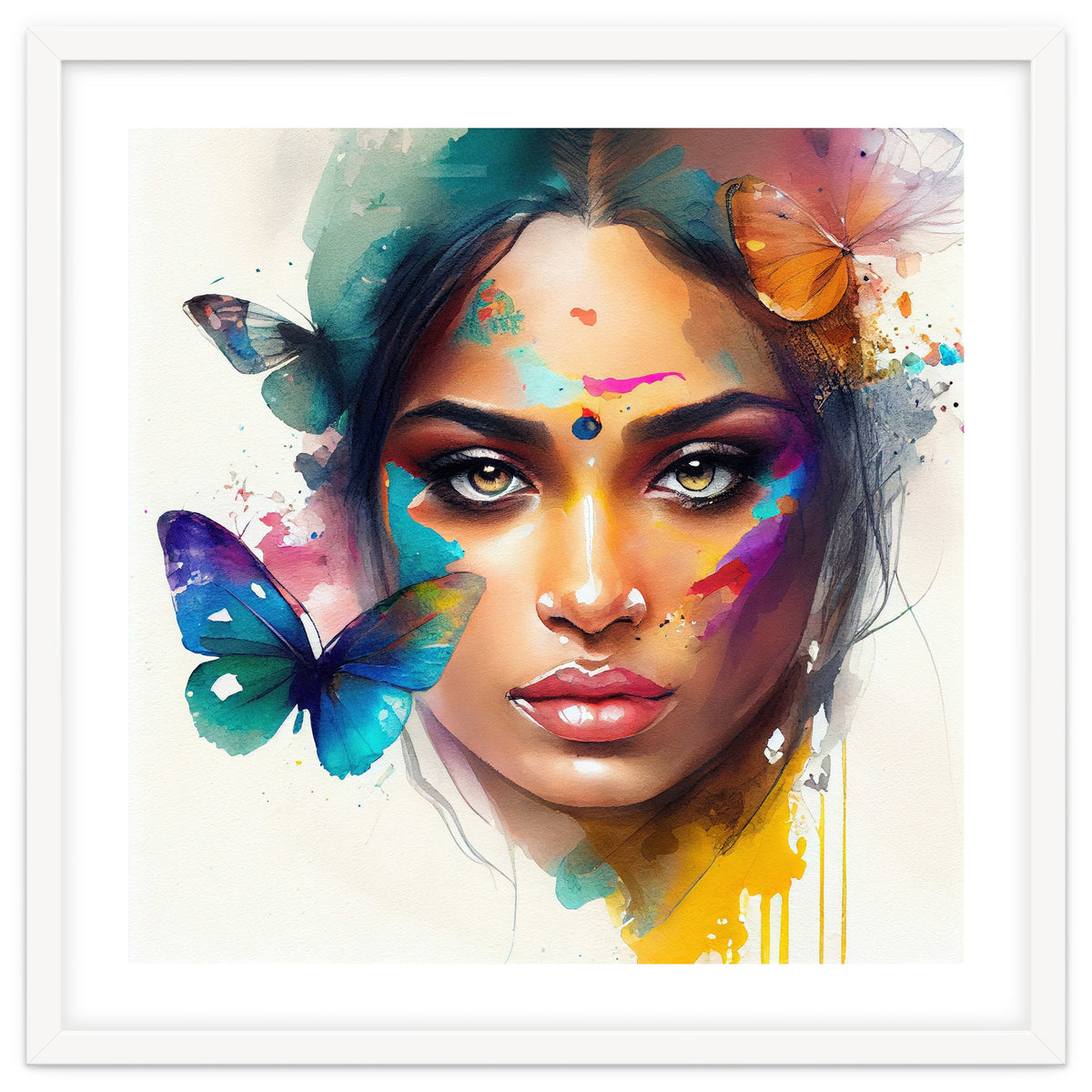 Holi Glow Hindu Portrait