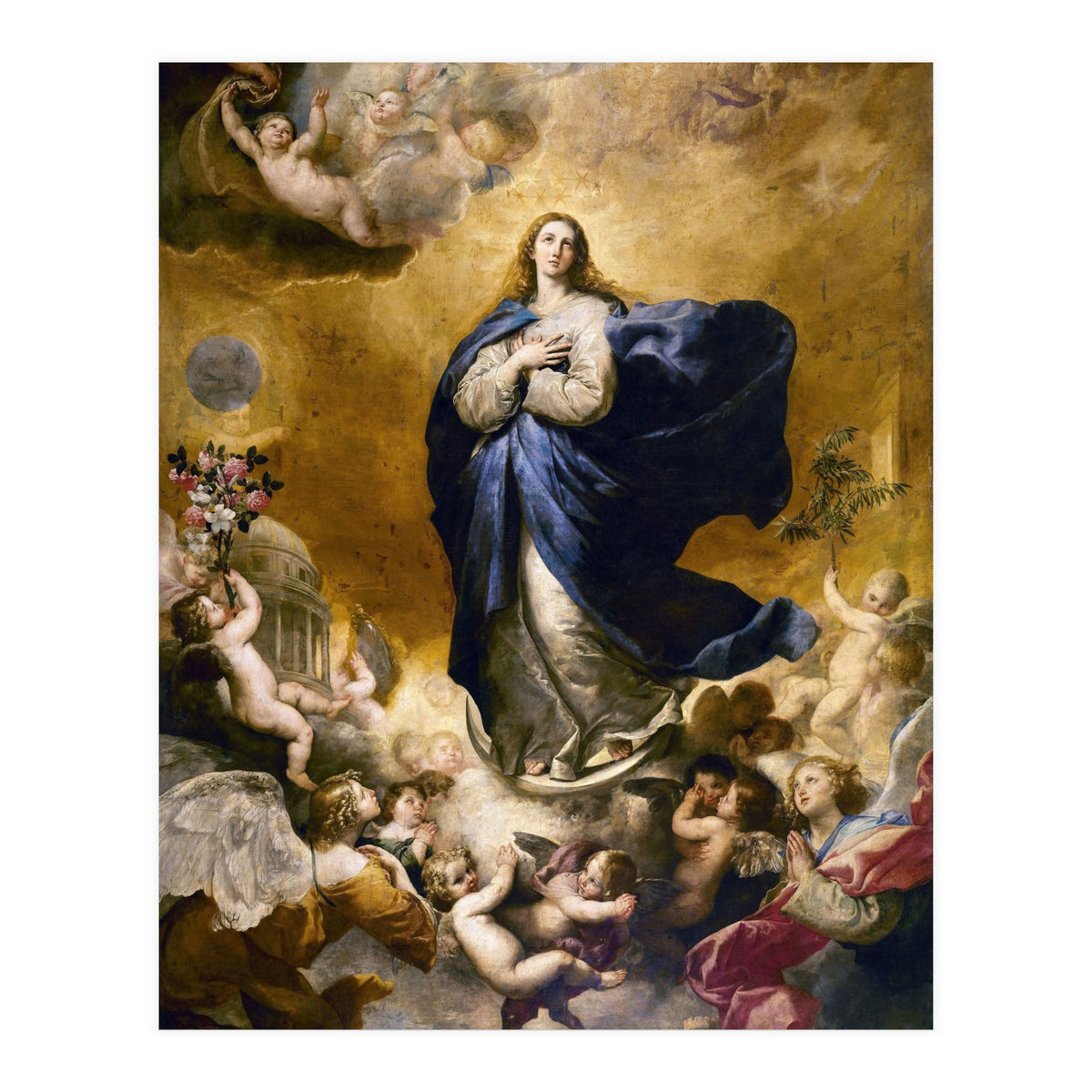 Immaculate Conception. Painted in Naples in 1635. Salamanca, Las Agostinas Church. JUSEPE DE RIBERA. (Print Only)