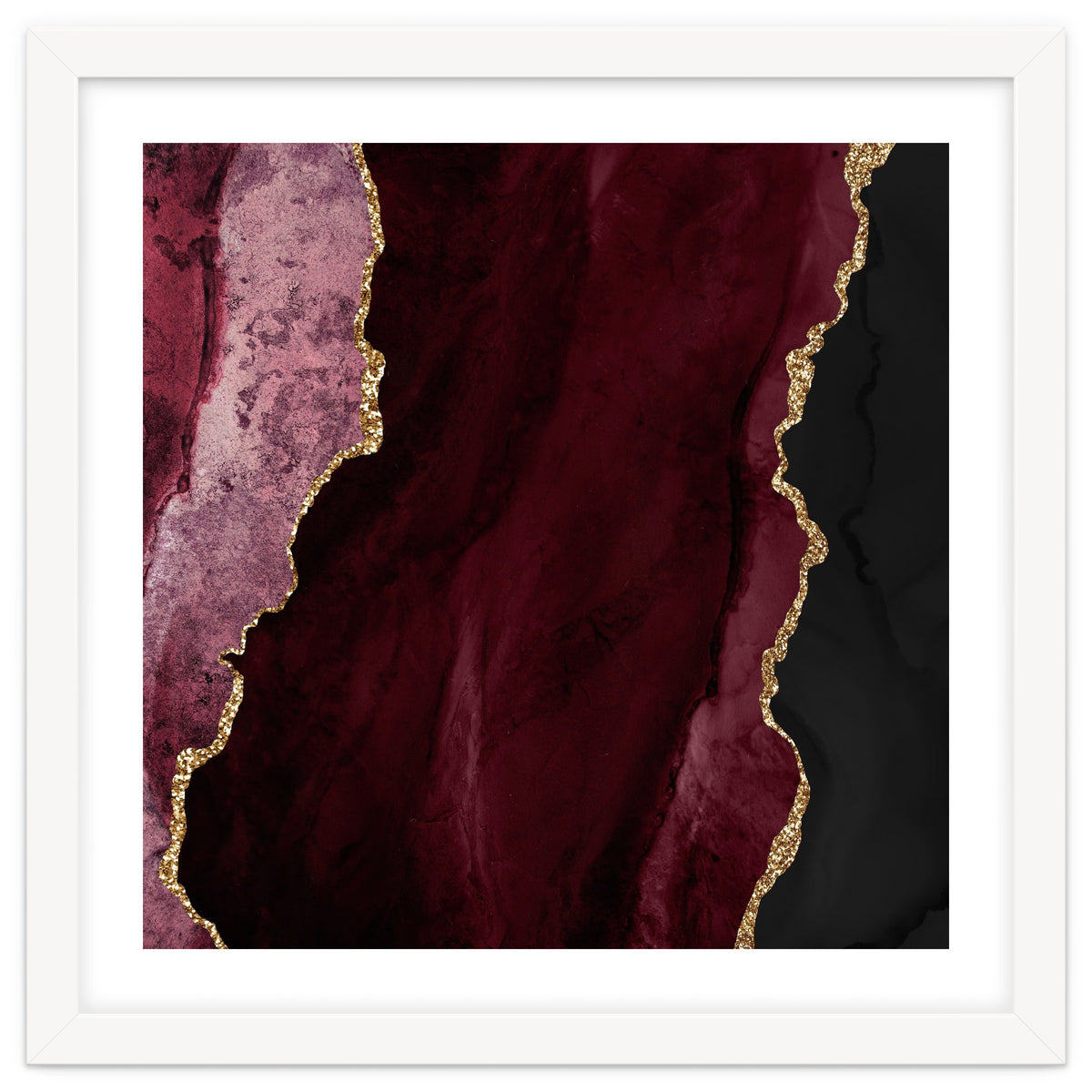 Burgundy & Gold Agate Texture 01