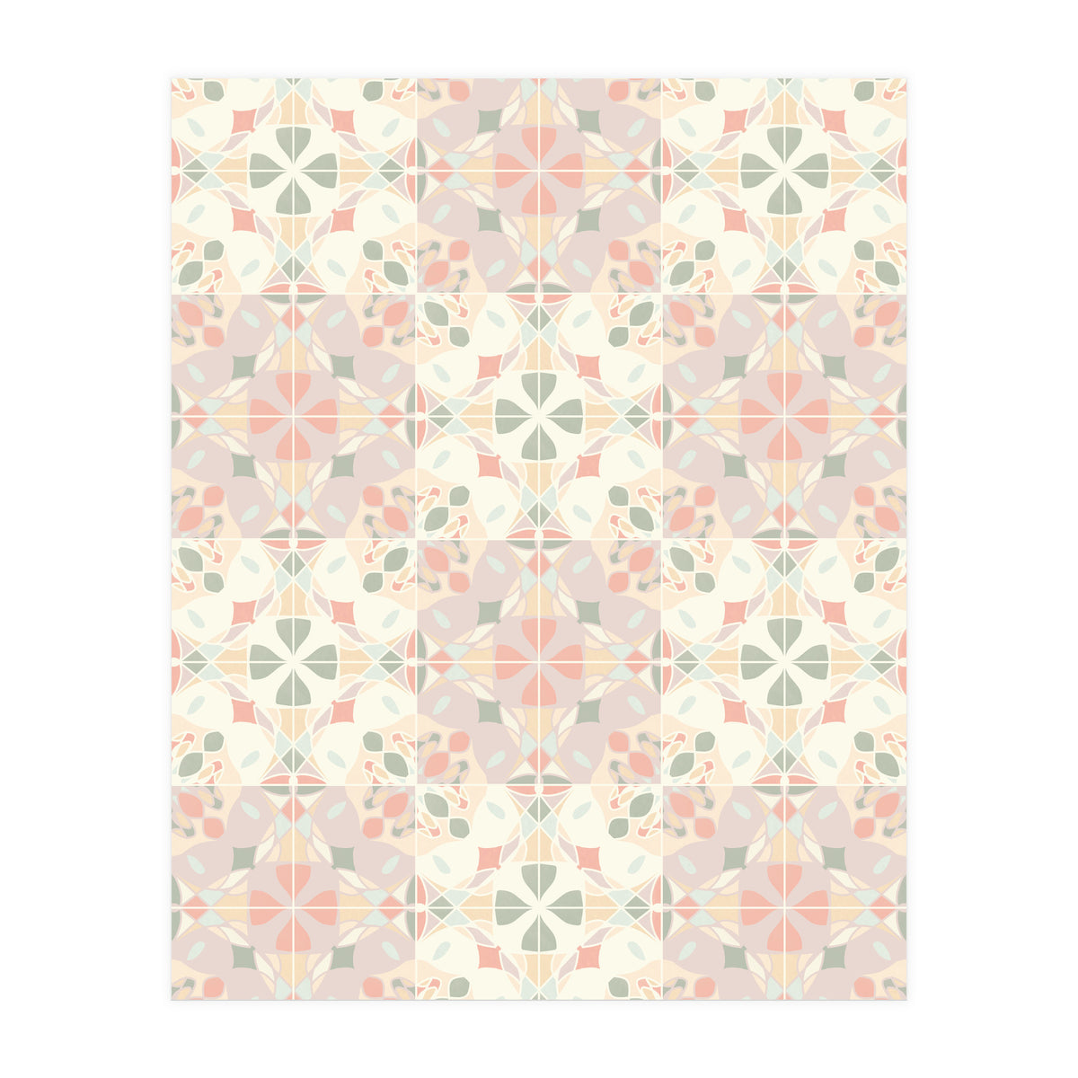 Stained Glass Pastels Tiles (Print Only)