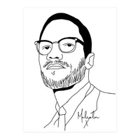 Malcolm X Illustration (Print Only)