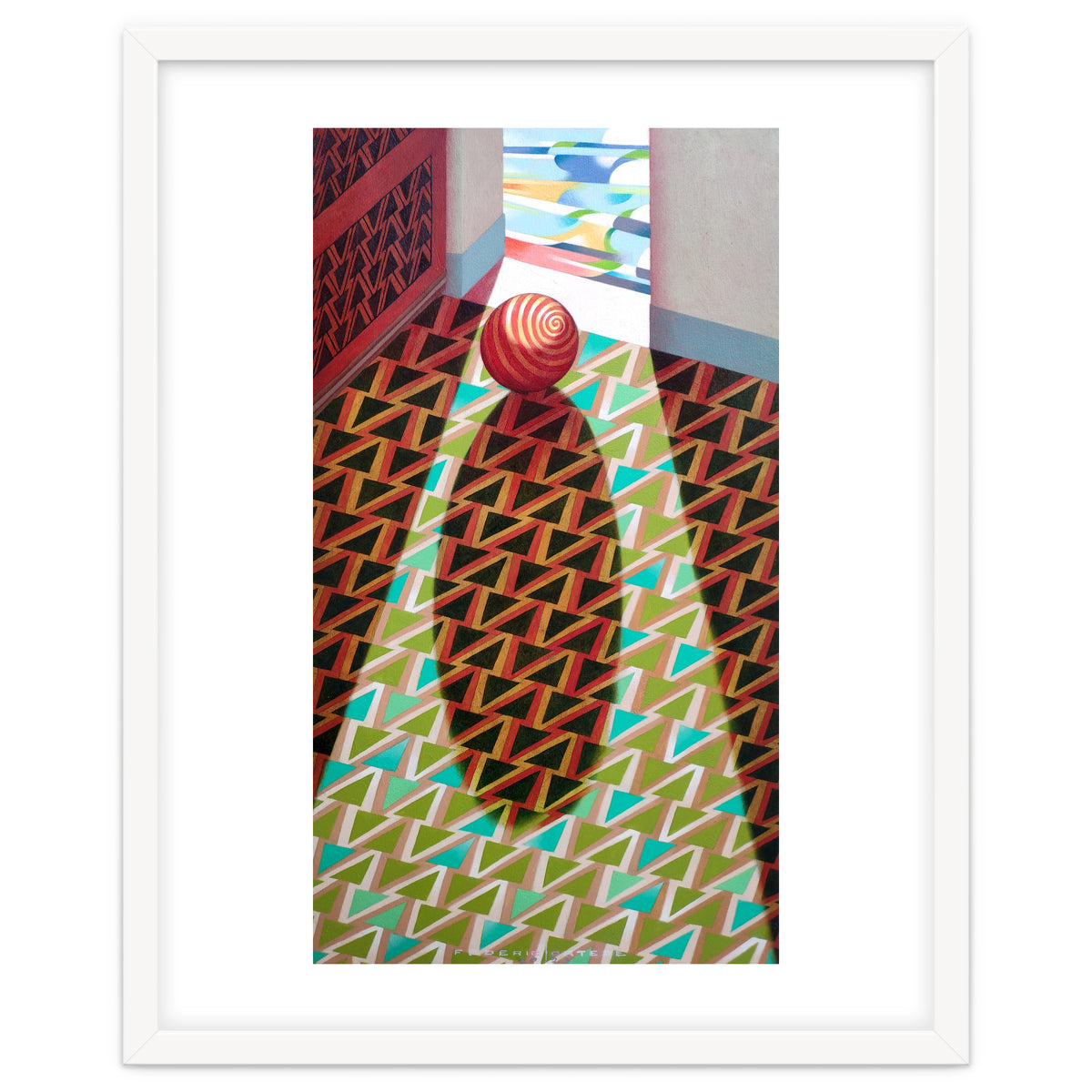 The entrance of the church