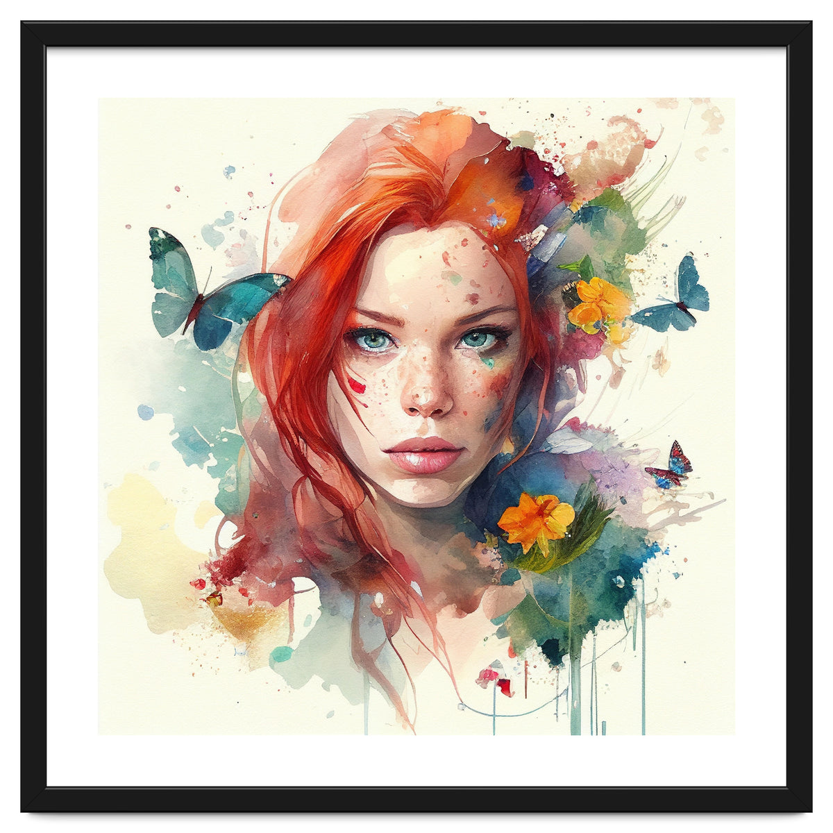 Red Hair Butterfly Light