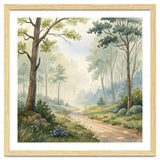 Atmospheric Forest Watercolor Painting thumbnail