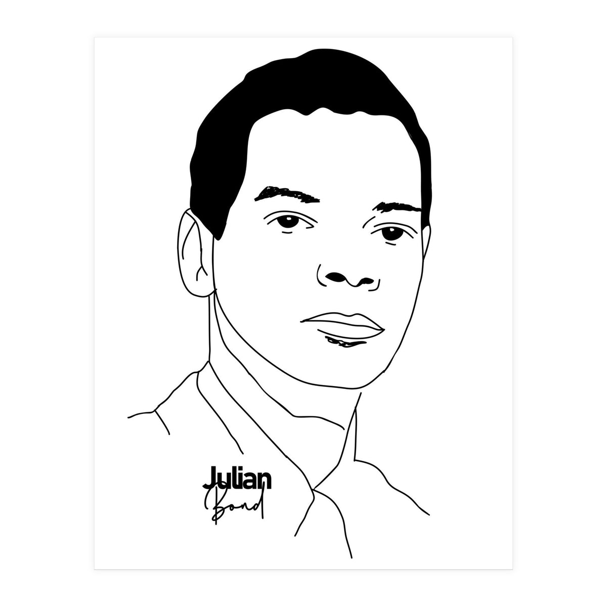 Julian Bond American Social Activist Legend (Print Only)