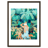 Backyard | Jungle Tropical Nature Painting | Botanical Plant Lady Banana Tree Garden Watercolor thumbnail