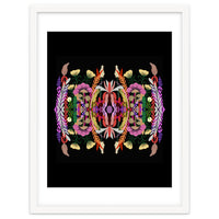 The Butterfly Effect Series 01, Paint Blot Mirror Colorful, Symmetrical Graphic, Eclectic Mandala