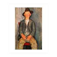 Amadeo Modigliani / 'The Young Farmer', 1918, Oil on canvas. (Print Only)