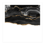 Black & Gold Agate Texture 05  (Print Only) thumbnail