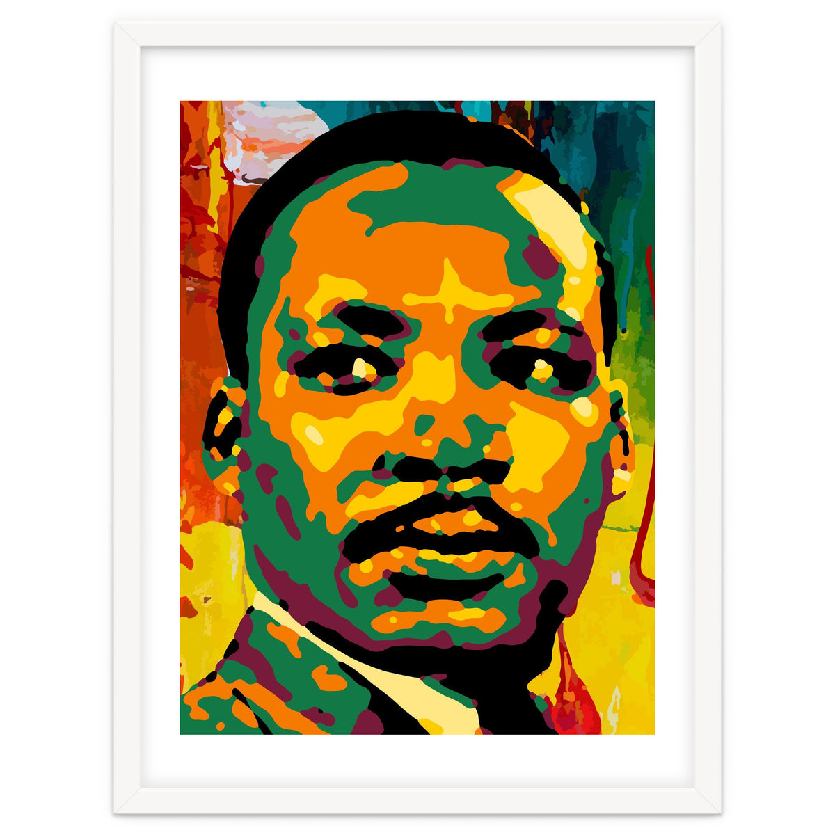 Martin Luther King Jr Abstract Art