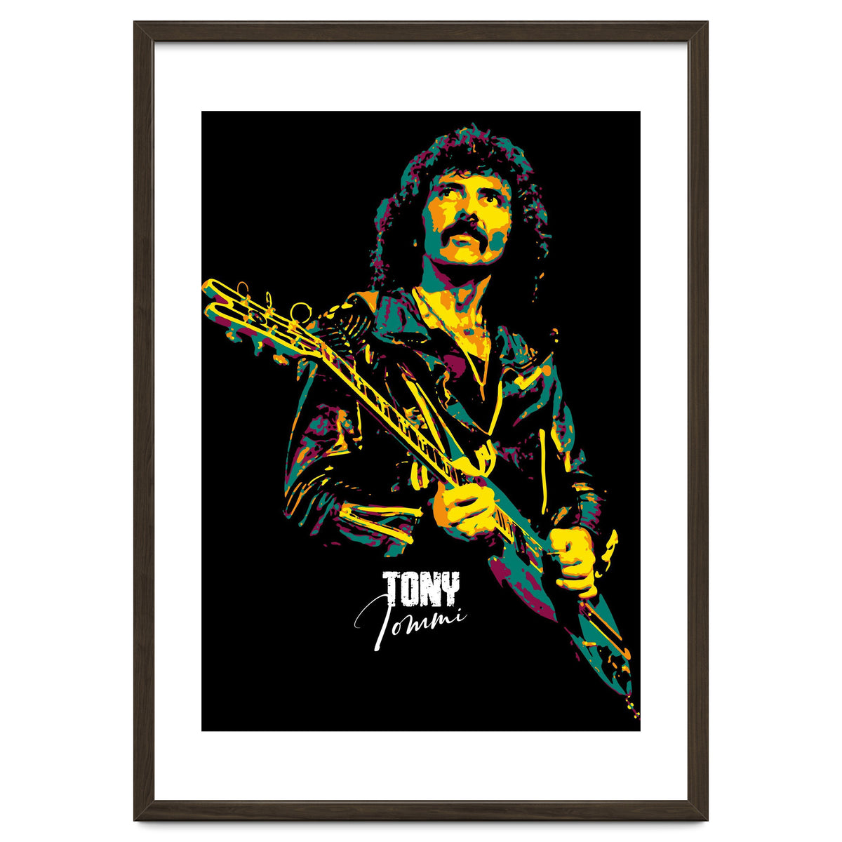 Tony Iommi Musician Legend in Pop Art