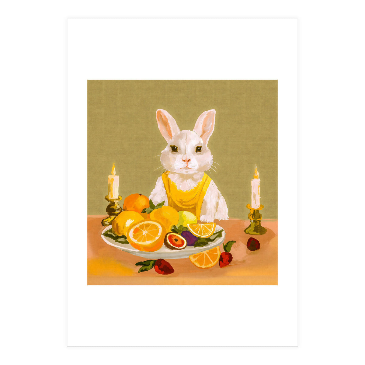 Bunny's Candlelight Fruit Dinner  (Print Only)