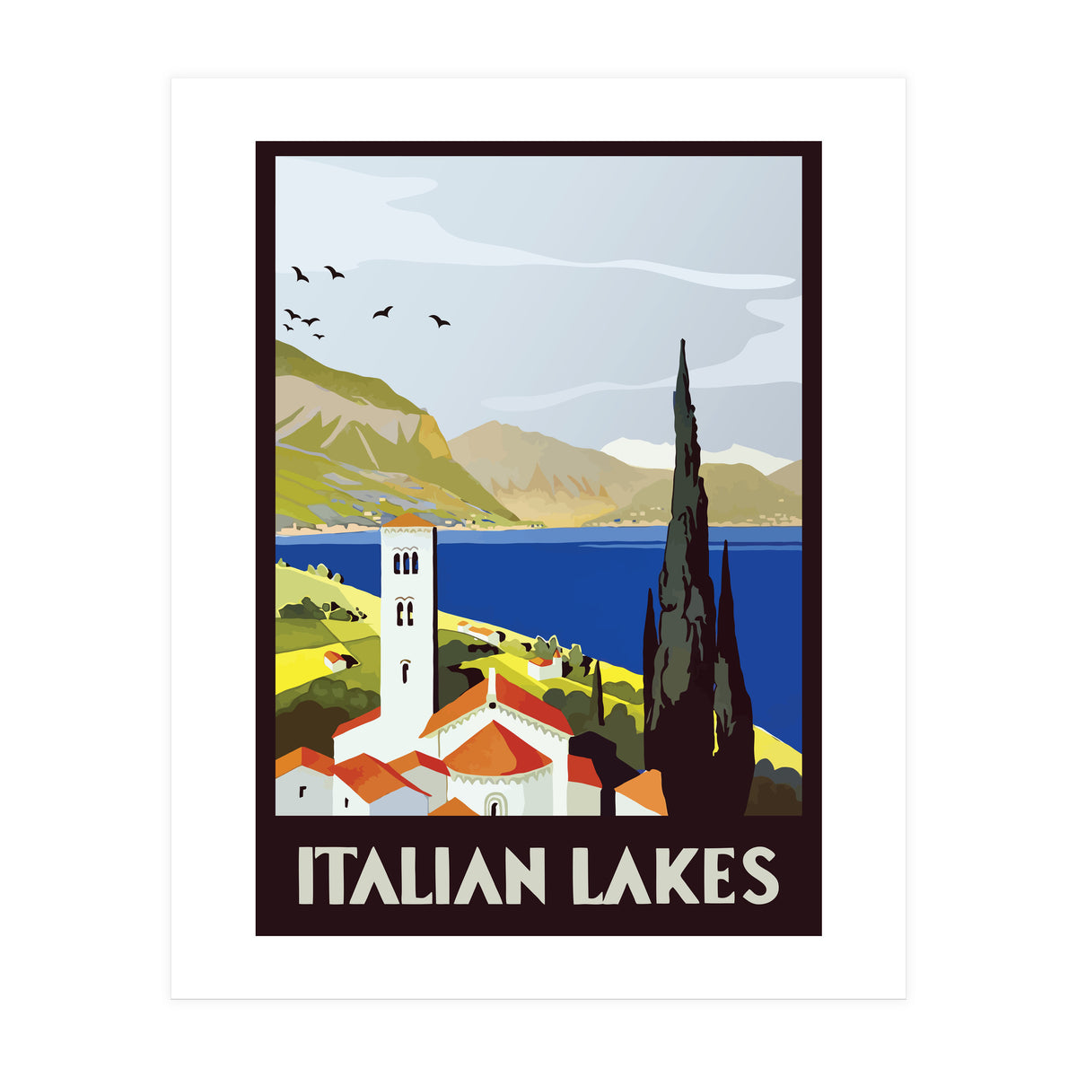 Italian Lakes (Print Only)