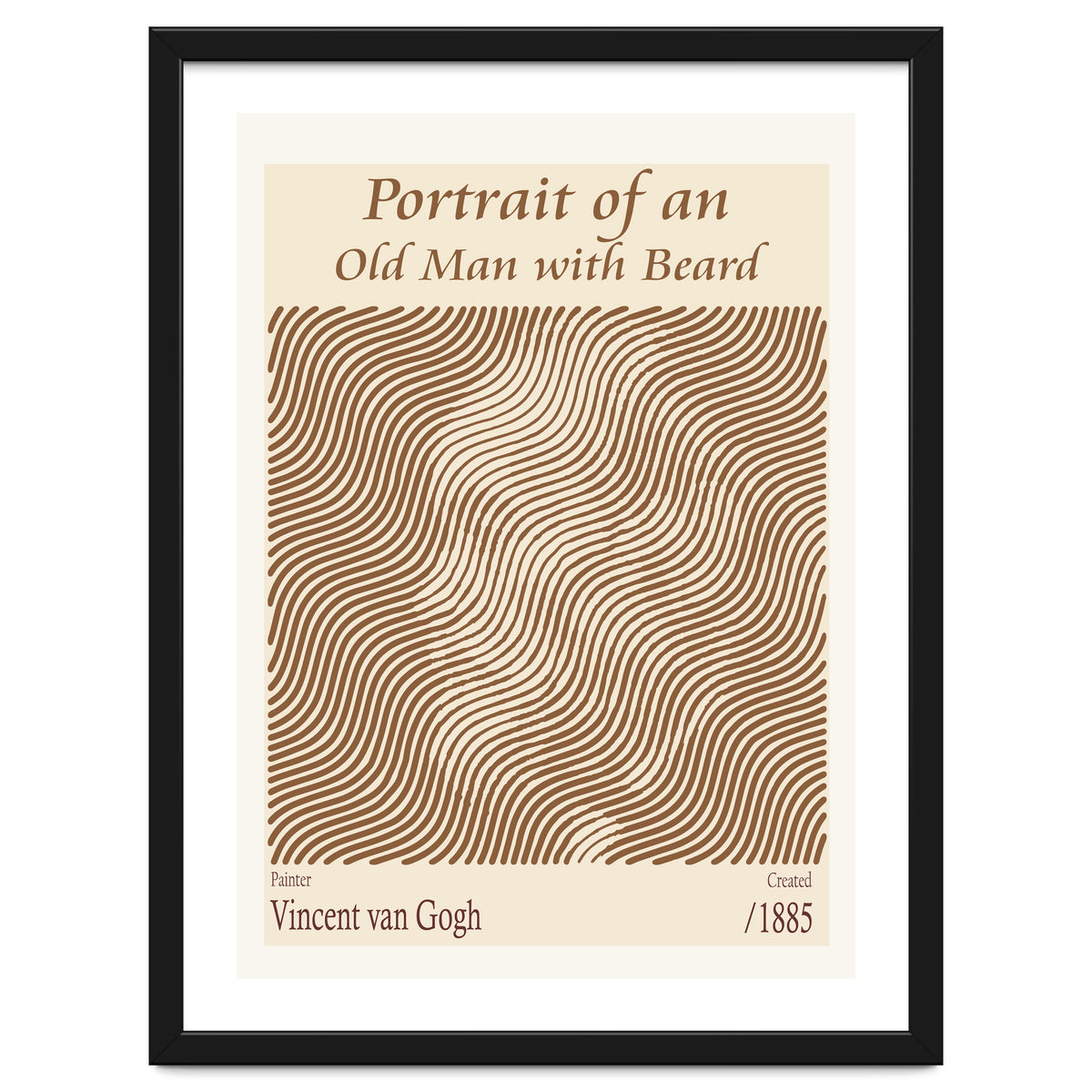 Portrait Of An Old Man With Beard – Vincent Van Gogh (1885)