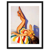 Sexy Pinup Girl Talking On The Vintage Phone thumbnail