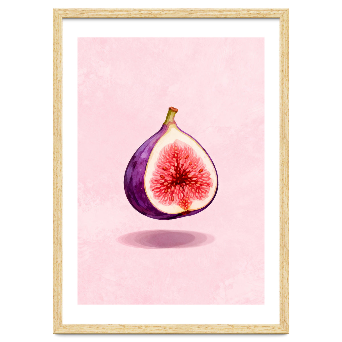 Fresh Figs, Watercolor Fruit, Mediterranean Still Life