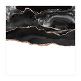 Black & Rose Gold Agate Texture 05  (Print Only) thumbnail
