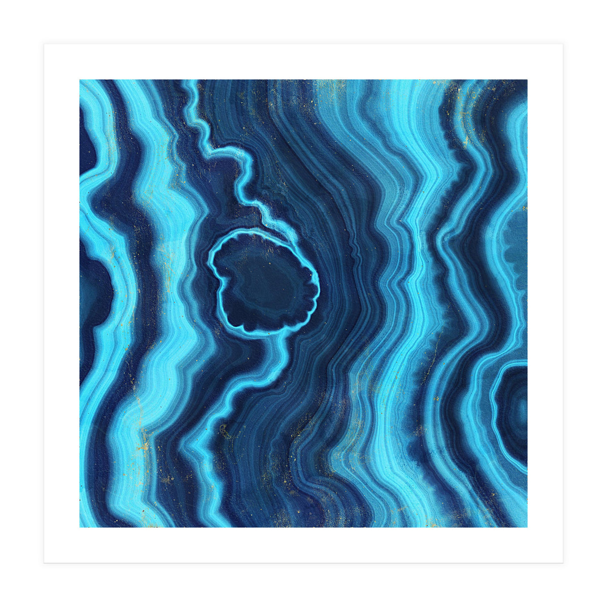 Blue Agate Texture 03 (Print Only)