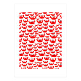 Red Crab Pattern  (Print Only) thumbnail