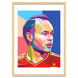 Iniesta pop art portrait thumbnail