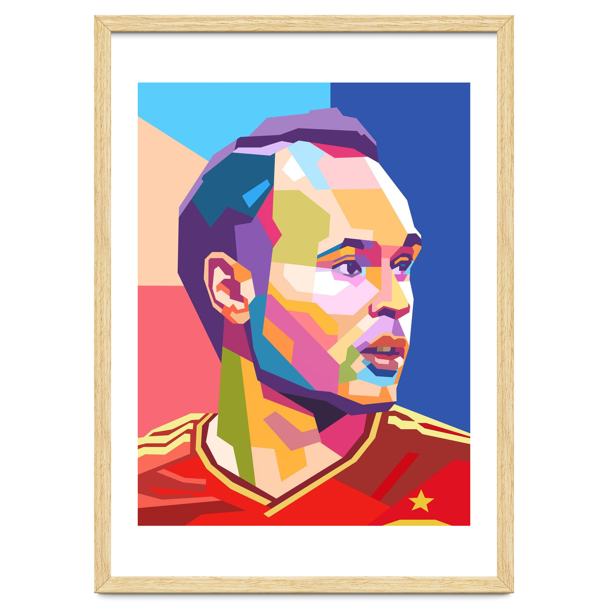 Iniesta pop art portrait
