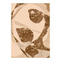 Abstract Brown Scratch (Print Only)