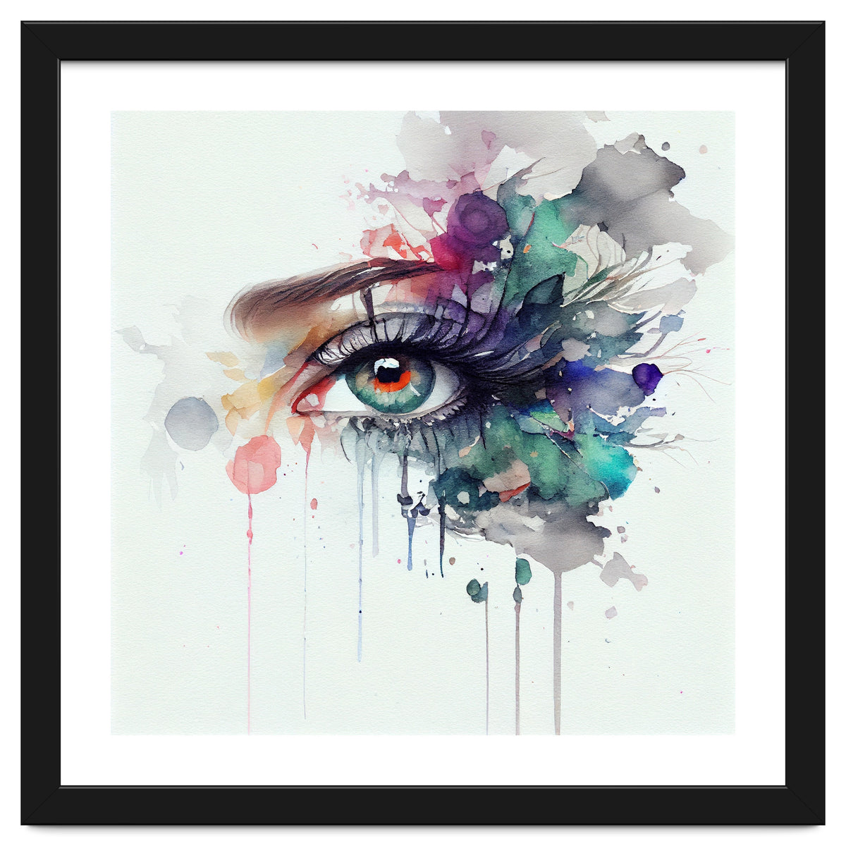 Watercolor Woman Eye #5