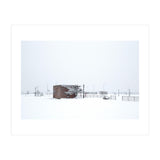 Barn in the winter snowscape (Print Only) thumbnail