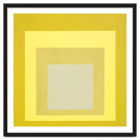 JOSEF ALBERS - HOMAGE TO THE SQUARE YELLOW WHITE