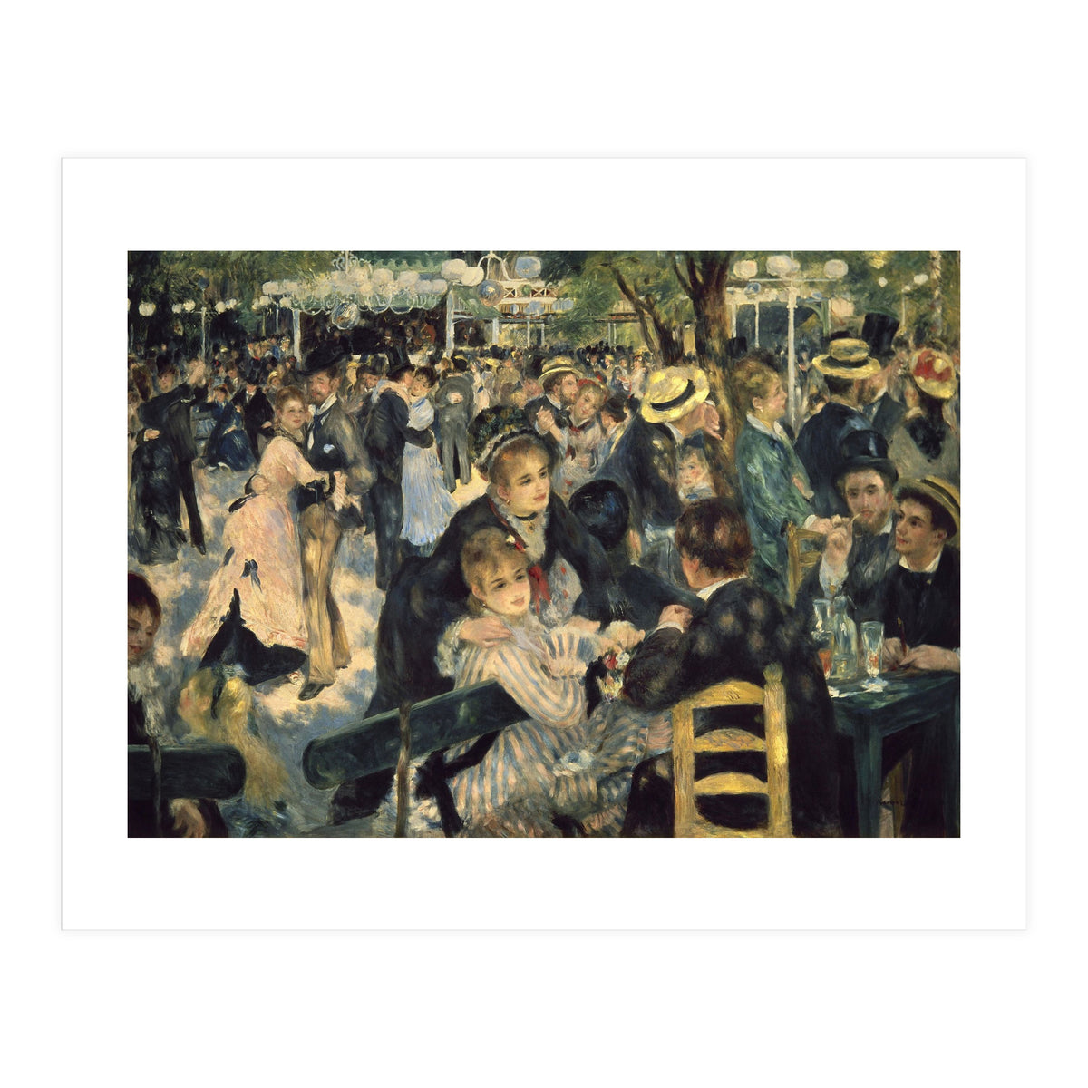 'Dance at Le moulin de la Galette', 1876, Oil on canvas, 131 x 175 cm. (Print Only)