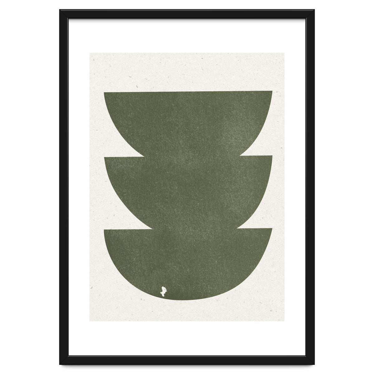 GREEN WATERCOLOR SHAPES NO.3